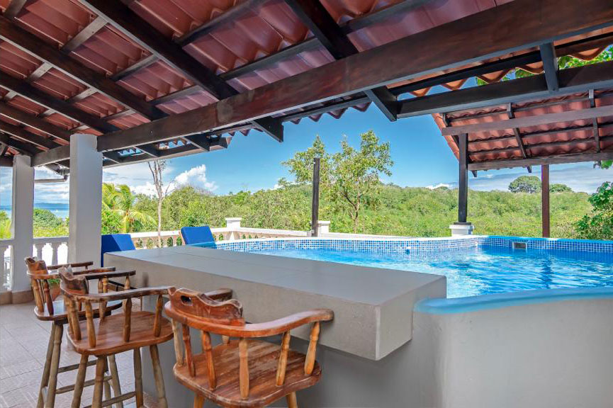 Osa Outfitters top floor private pool in Puerto Jimenez